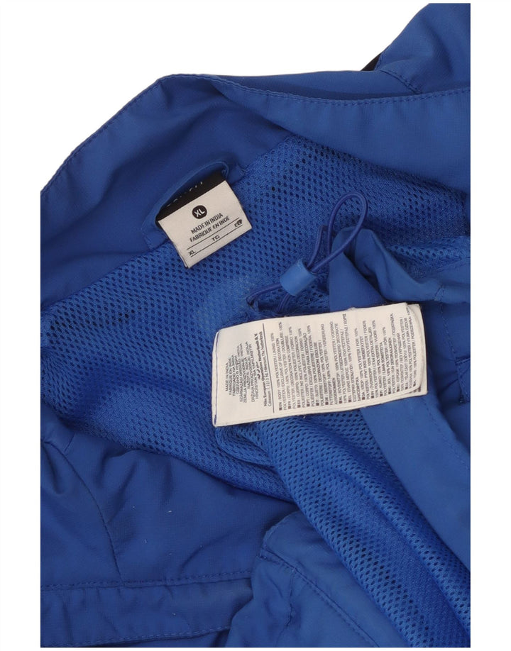 Nike Herren-Trainingsanzugoberteil, Jacke, XL, Blau, Farbblock, Polyester, Sport