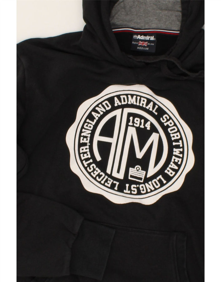 ADMIRAL Herren-Kapuzenpullover mit Grafik, mittelschwarz
