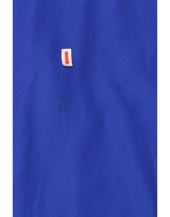 ADIDAS Boys Tracksuit Top Jacket 13-14 Years Blue Colourblock Polyester