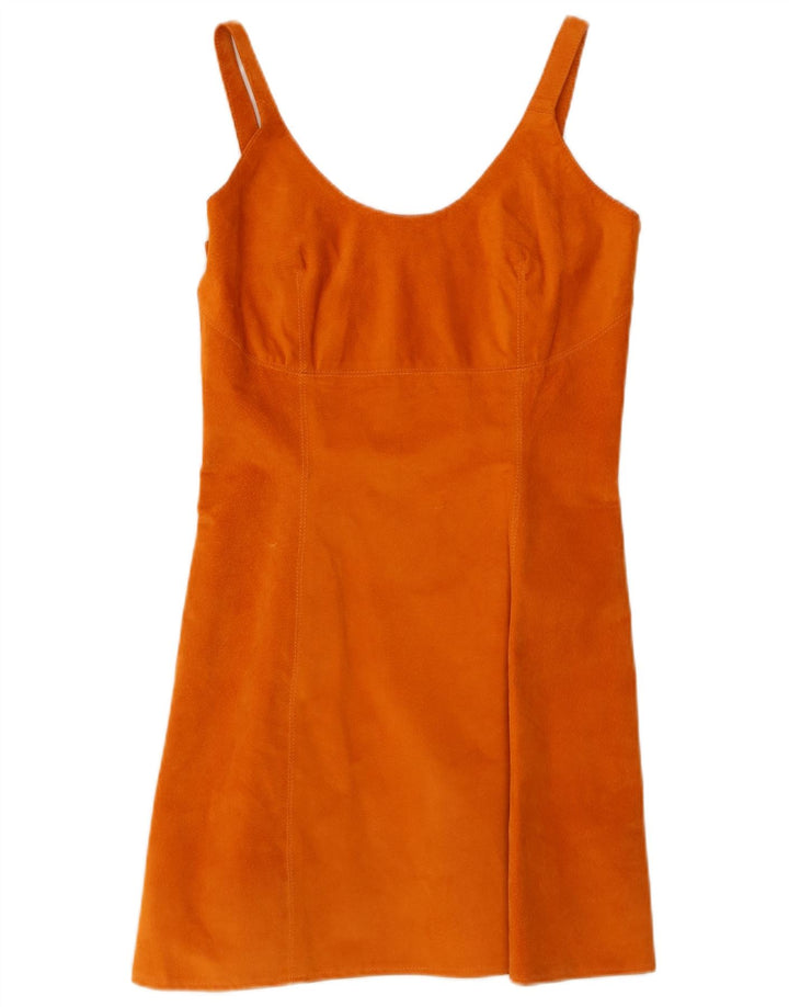 Conbipel Damen Wildlederkleid IT 42 Mitteloranges Leder