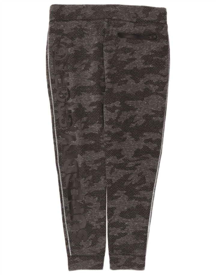 Superdry Damen Graphic Full Trainingsanzug UK 18 XL Graues Camouflage-Polyester