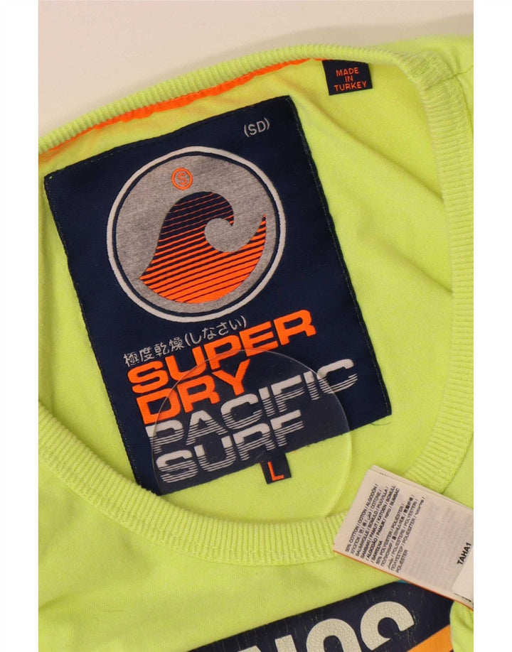 Superdry Herren Grafik-Trägershirt, Größe L, Grün, Baumwolle