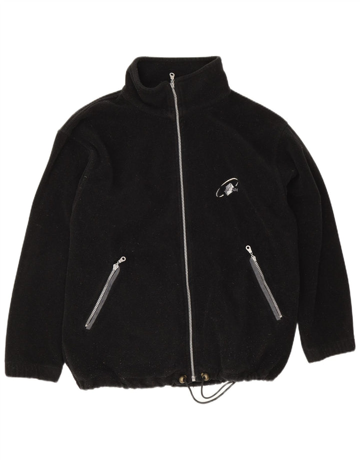 Vintage Herren Fleecejacke UK 42 XL Schwarz