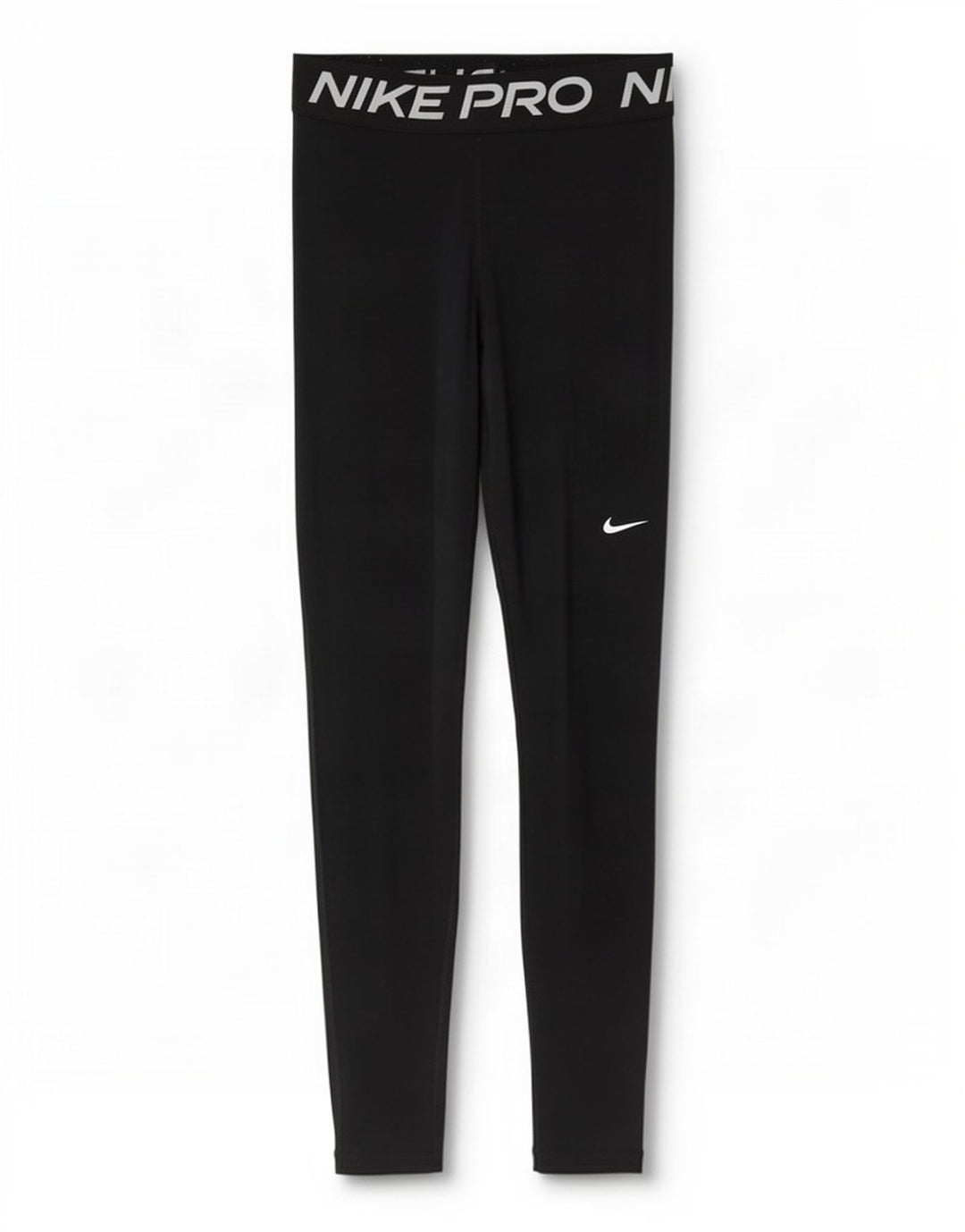 Nike Damen Dri Fit Graphic Leggings UK 12 Mittelschwarzes Polyester