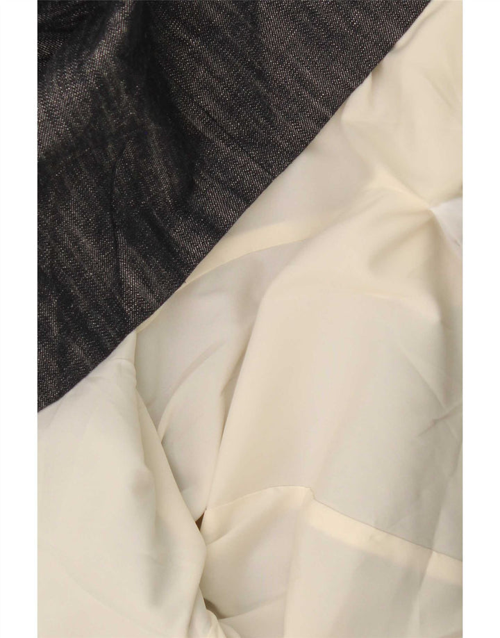 Marks & Spencer Damen-Blazerjacke mit 2 Knöpfen, Gr. 8, Marineblau, Baumwolle