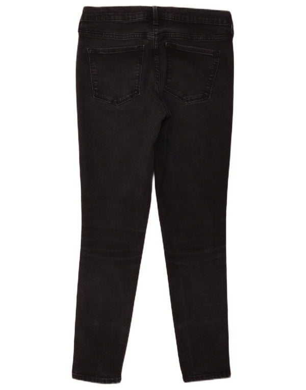 Gap Damen Skinny Jeans W28 L26 Schwarze Baumwolle