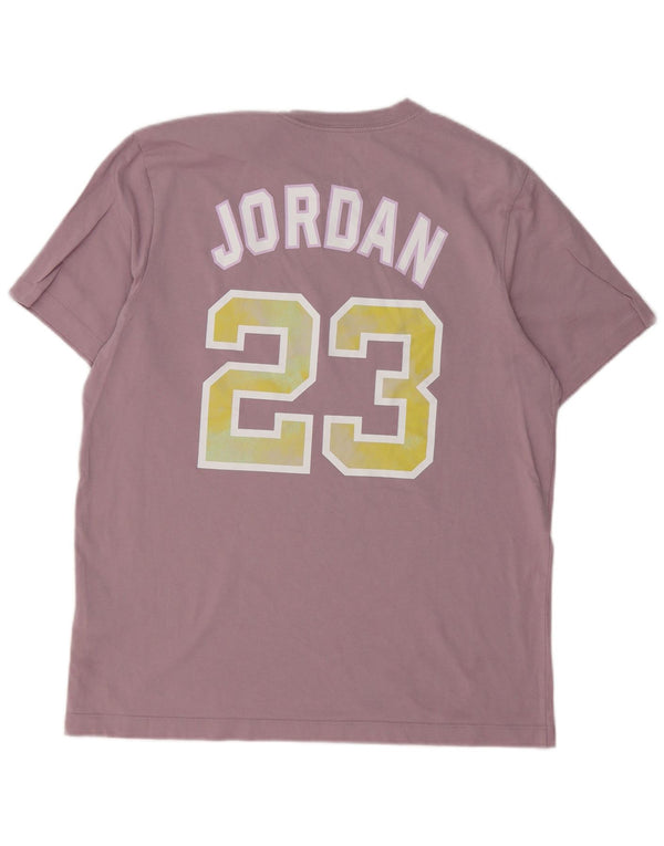 Jordan Herren-T-Shirt mit Grafik, Größe L, Lila, Baumwolle