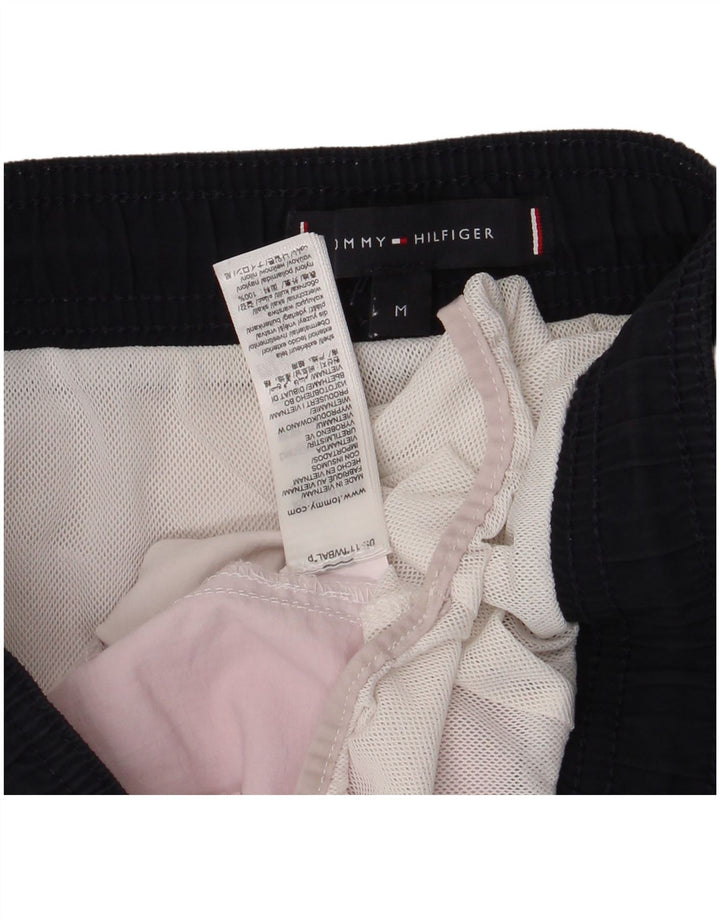 Tommy Hilfiger Herren-Badeshorts aus mittelweißem Colourblock-Nylon