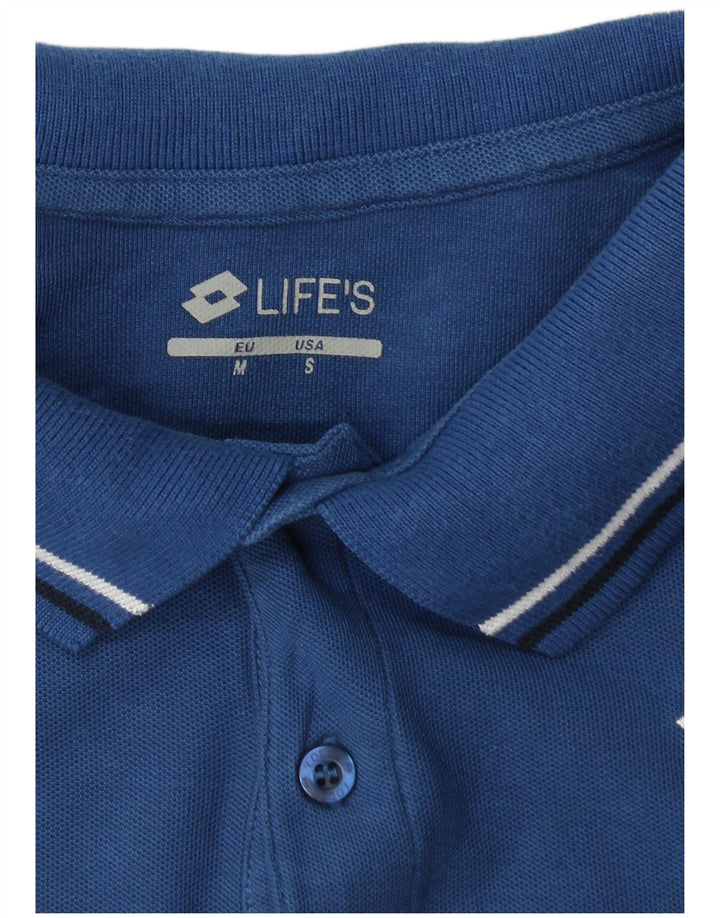 LOTTO Herren Life's Poloshirt, Größe S, Blau, Baumwolle