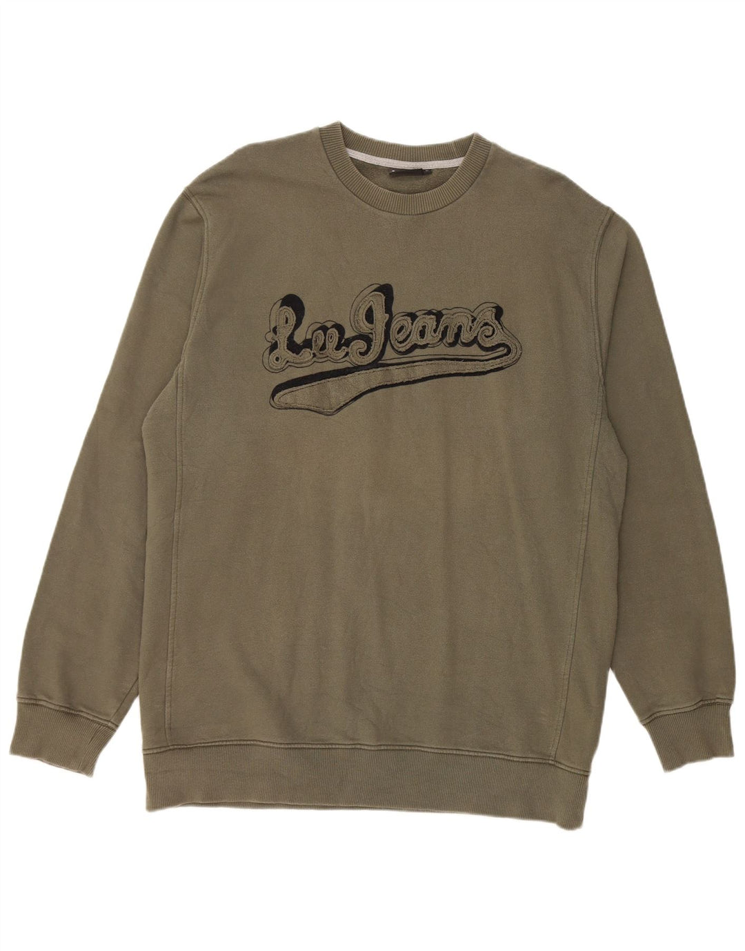 Lee Herren-Sweatshirt mit Grafik, mittlere Khaki-Baumwolle