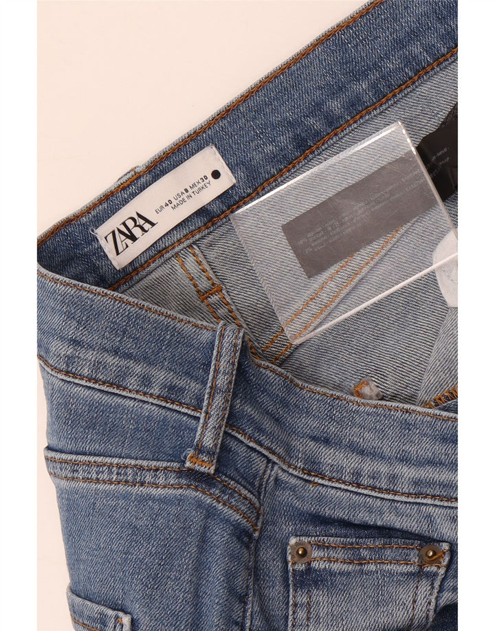 Zara Damen Straight Jeans EU 40 Medium W30 L27 Blaue Baumwolle