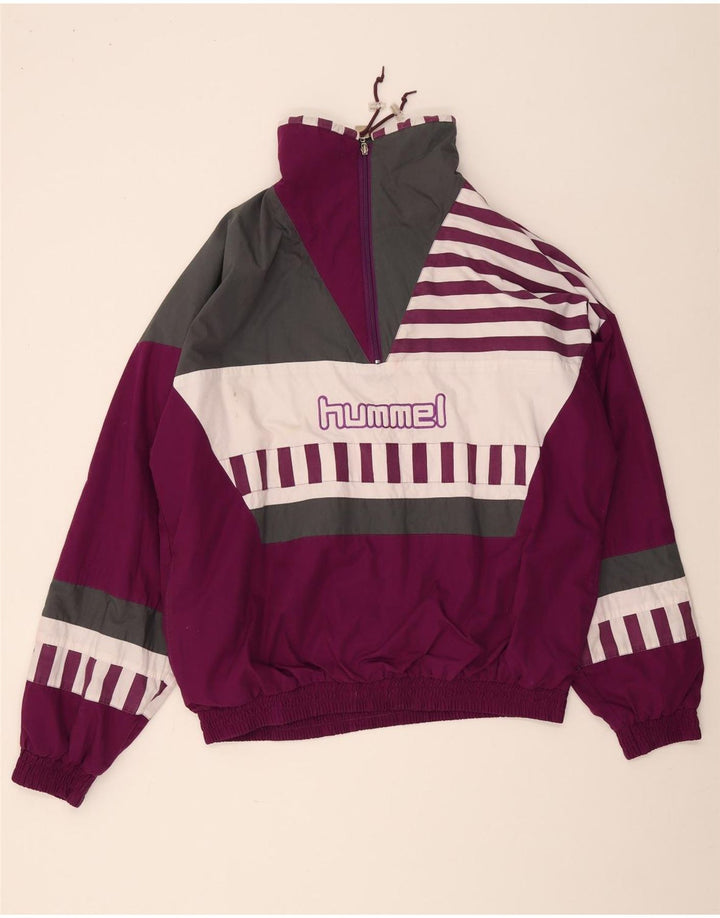 Hummel Herren Pullover Graphic Trainingsanzug Top Jacke 2XL Lila Farbblock