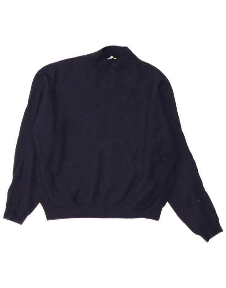 Rollkragenpullover für Damen von Zara, Gr. 14, Medium, Marineblau, Nylon