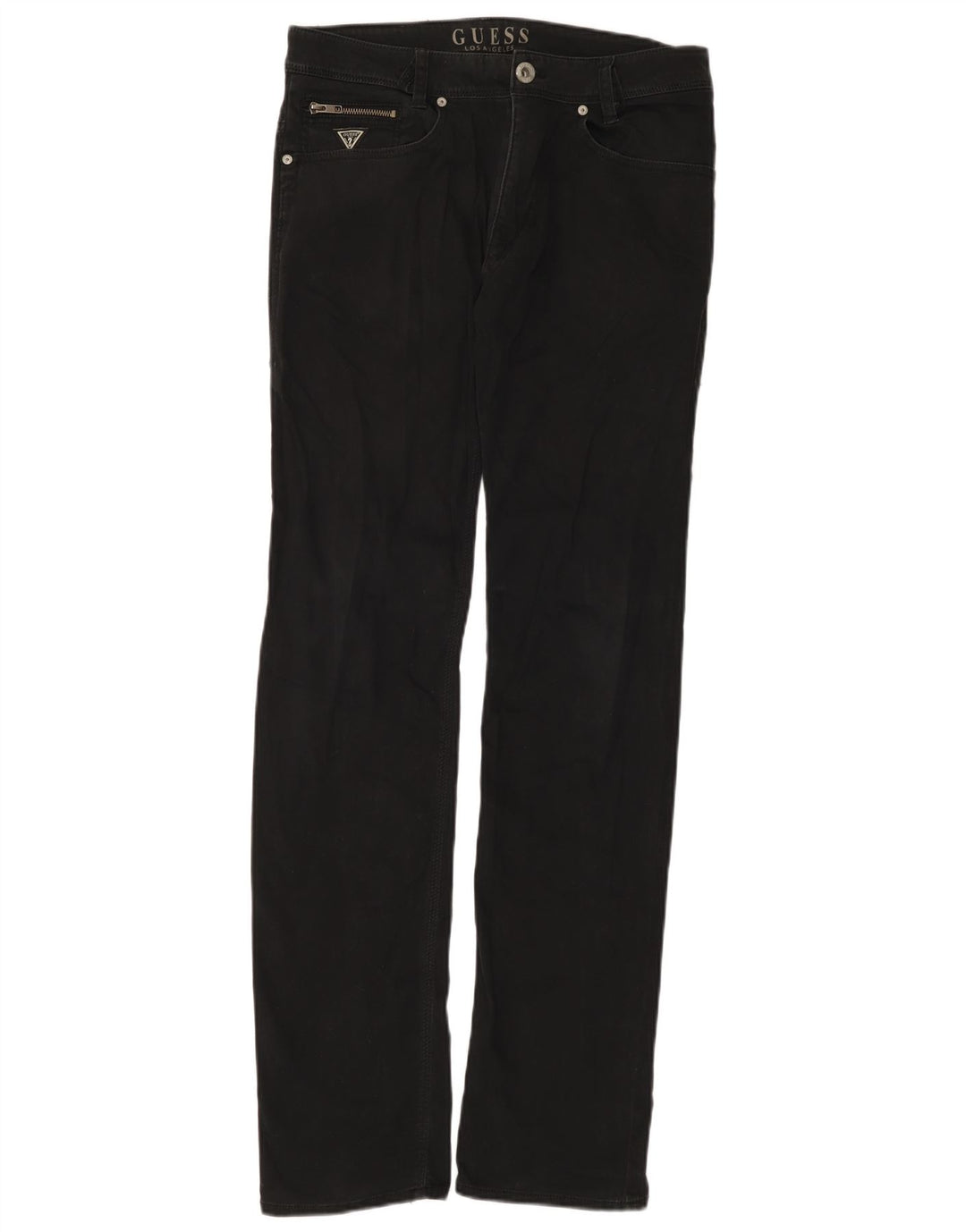 Guess Slim-Jeans für Damen, W30, L34, schwarze Baumwolle