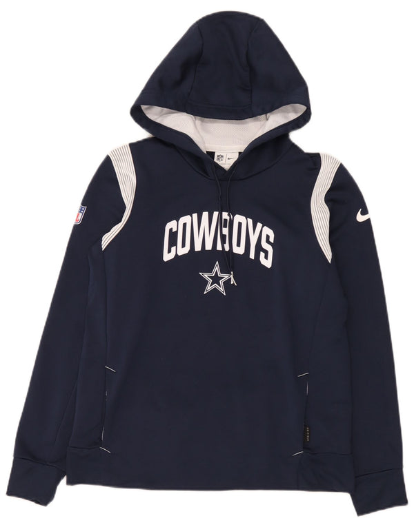 Nike Herren-Kapuzenpullover „Dallas Cowboys“ mit Grafik, Größe S, Marineblau, Farbblockdesign
