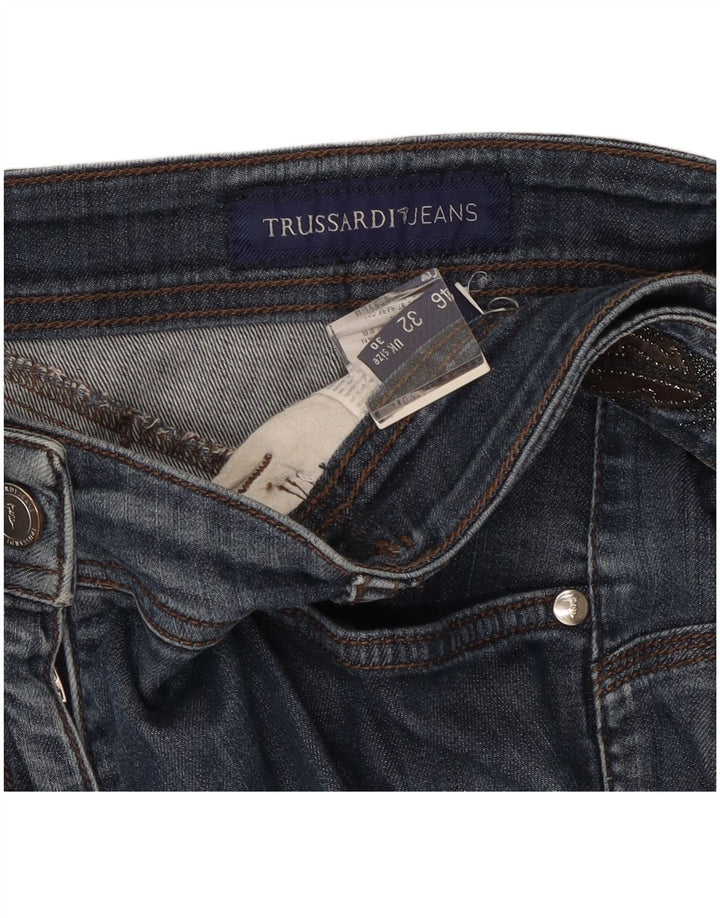 Trussardi Damen Jeansshorts W30 mittelblaue Baumwolle