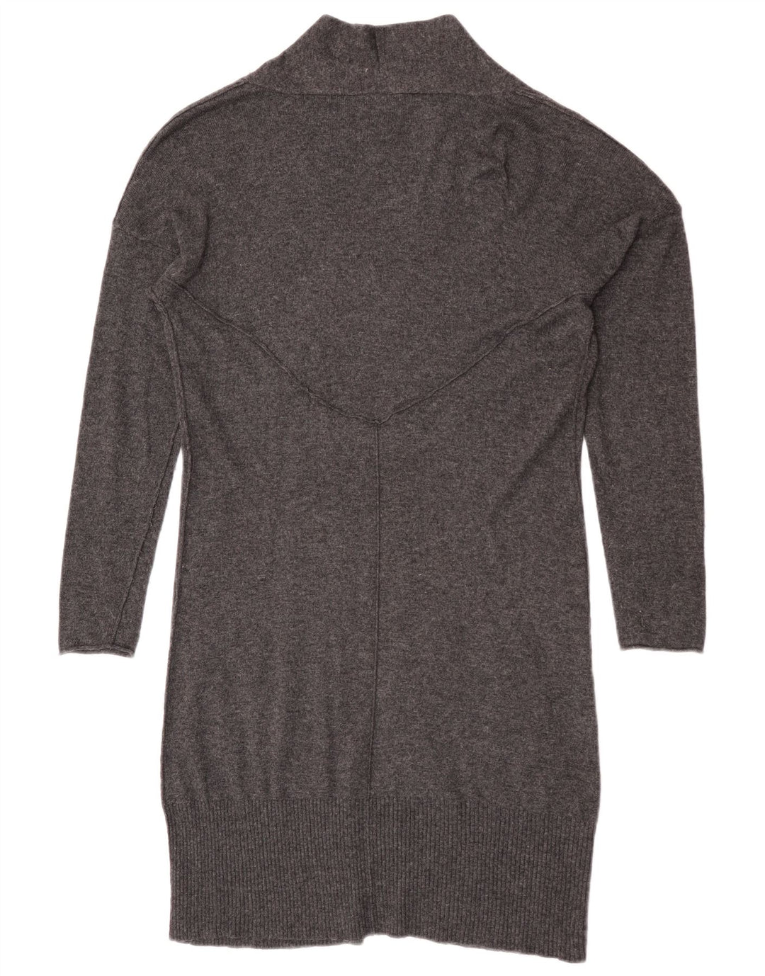 White Stuff Damen Longline Open Cardigan Pullover UK 14 Mittelgraue Viskose