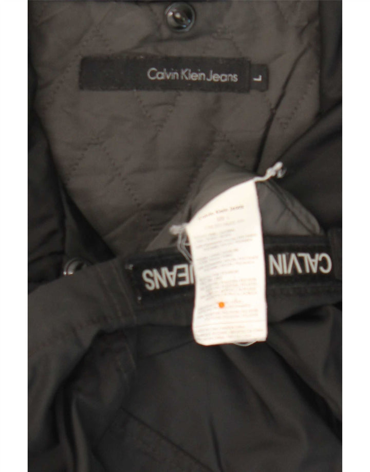 Calvin Klein Jeans Herren Utility Jacke UK 40 Large Schwarz Polyamid