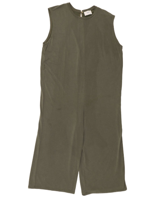 Zara Damen Trafaluc Ärmelloser Playsuit UK 14 Medium Khaki