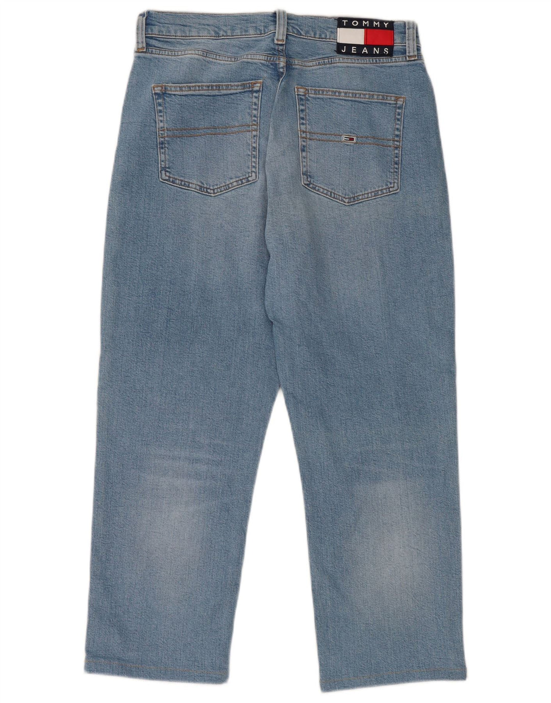 Tommy Hilfiger Damen-Crop-Jeans W28 L23 Blaue Baumwolle