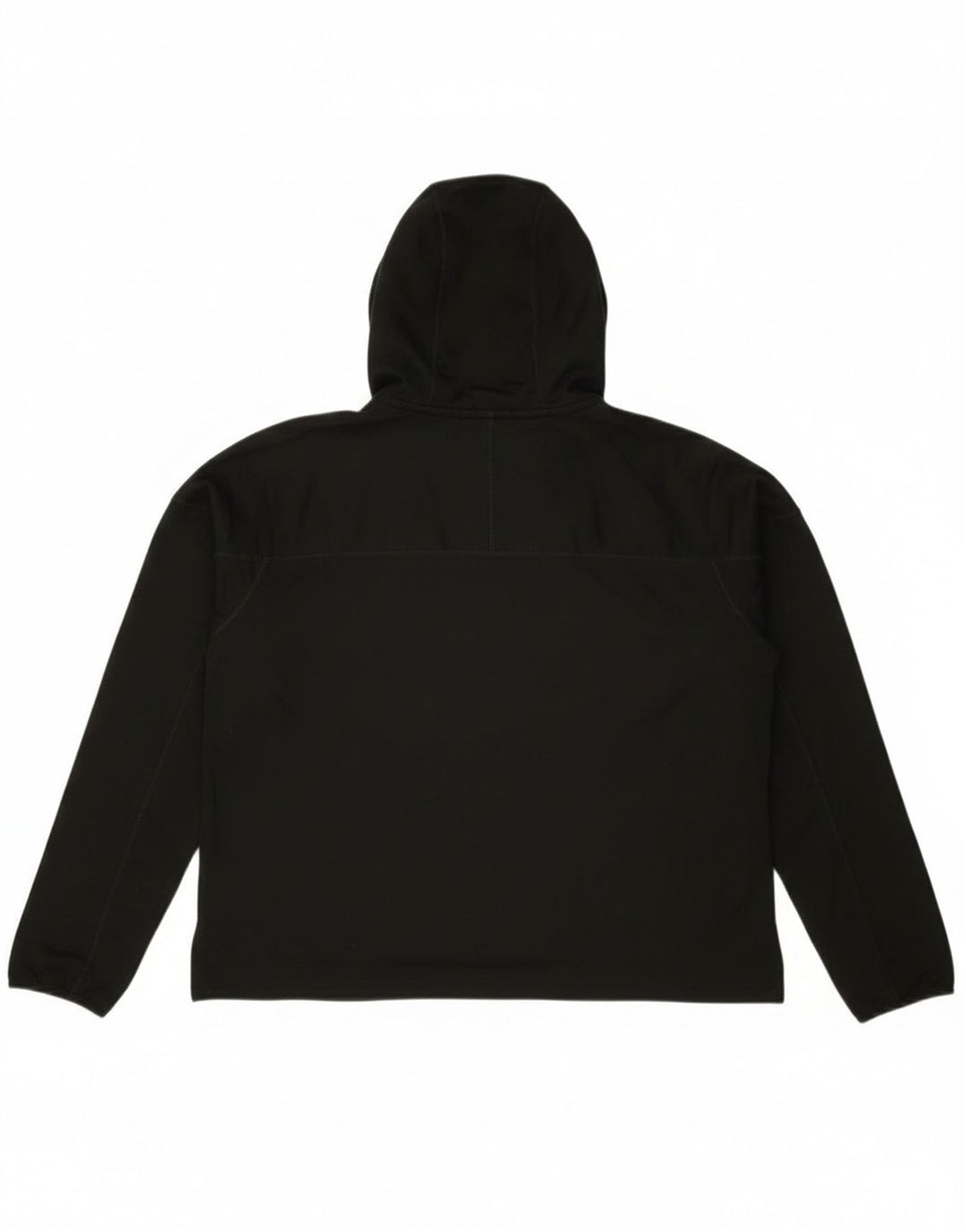 Nike Damen Running Crop Graphic Hoodie Pullover UK 14 Medium Schwarz Polyester