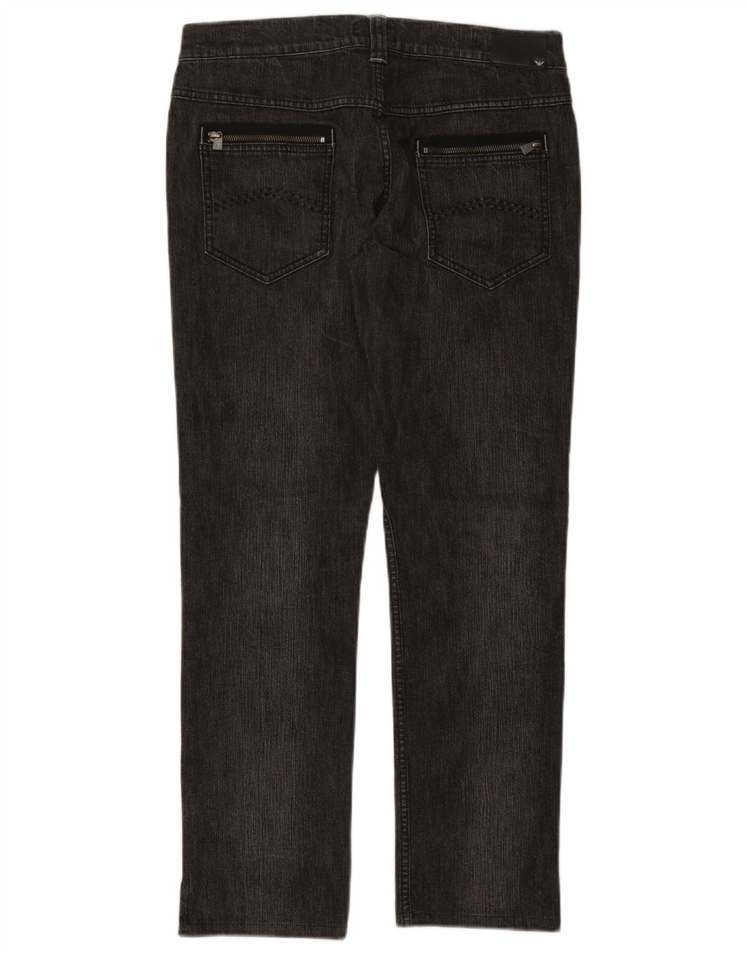 Armani Damen Straight Jeans W29 L28 Grau