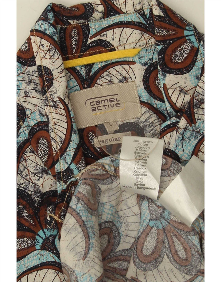 Camel Active Herren-Hemd, kurzärmelig, normale Passform, groß, mehrfarbig, Blumenmuster