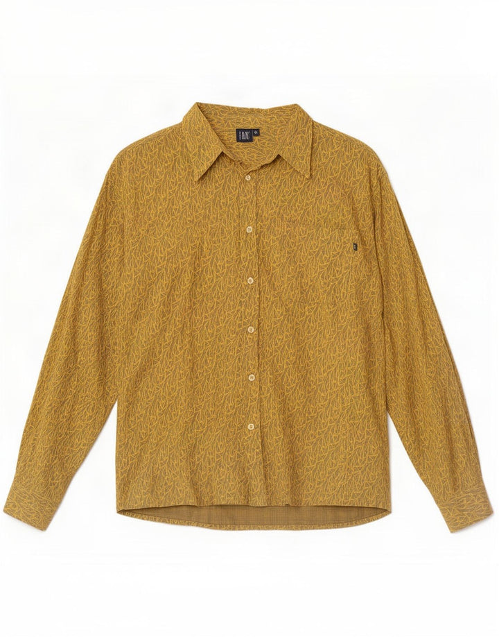 ON Tantum Herrenhemd XL Gelb Geometrisch