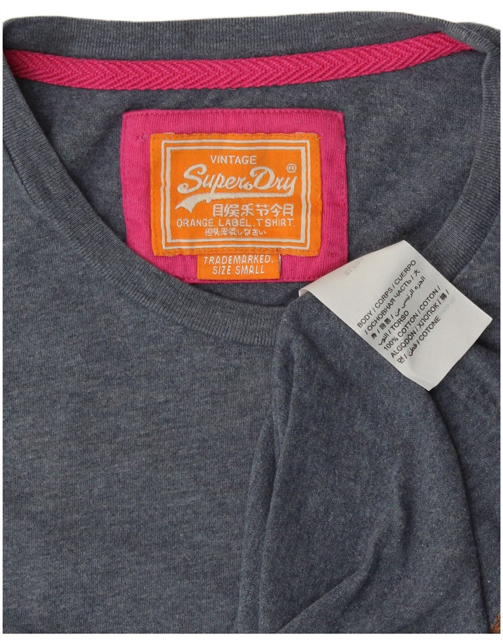 SUPERDRY Herren-T-Shirt-Oberteil, Größe S, Marineblau, Baumwolle