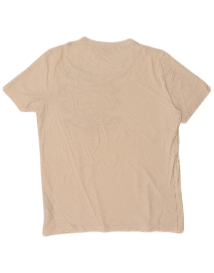 Ted Baker Herren-T-Shirt mit Grafik, Größe 3, mittelweiße Baumwolle