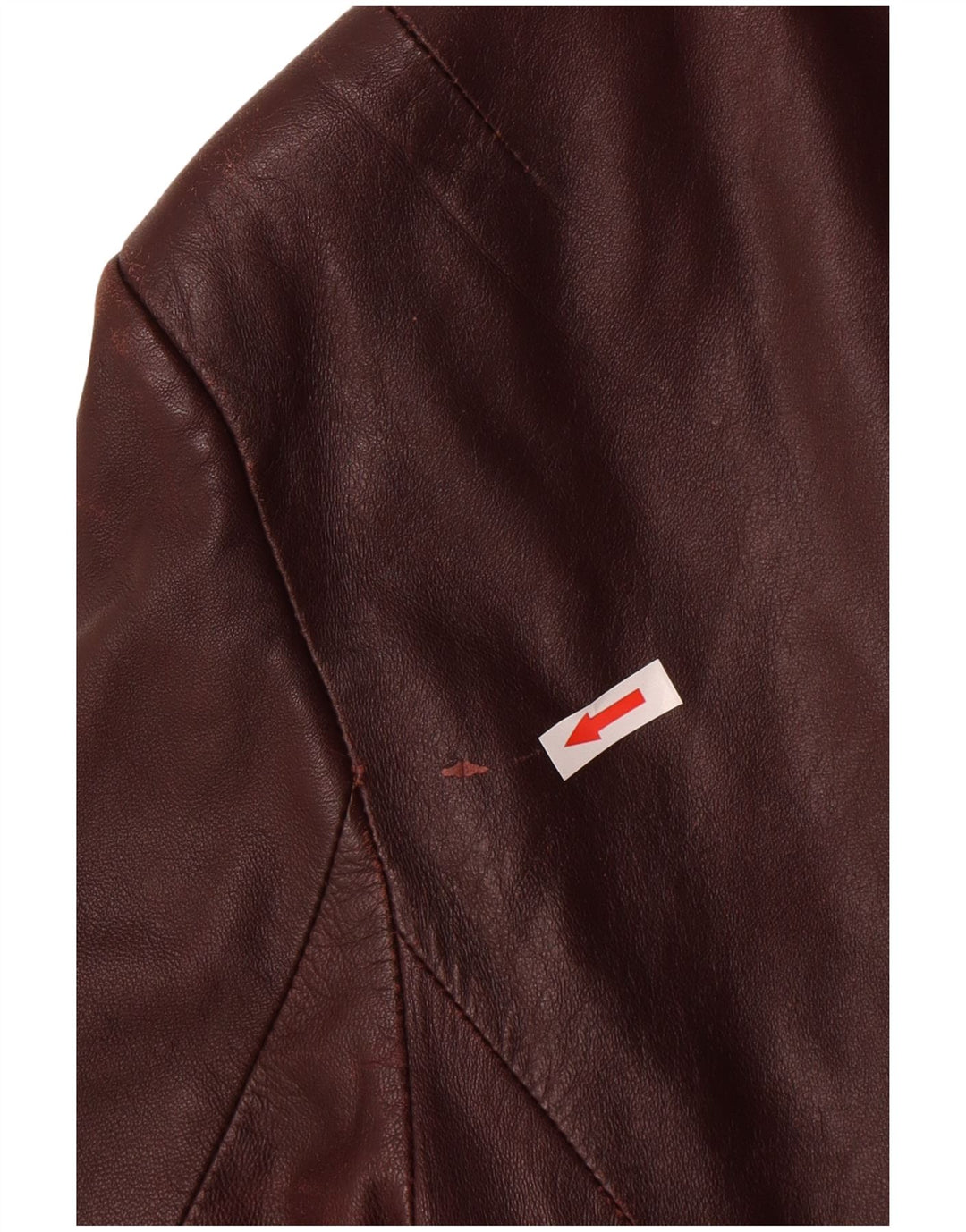Alfa Damen Ledermantel UK 10 Kleines burgunderrotes Leder