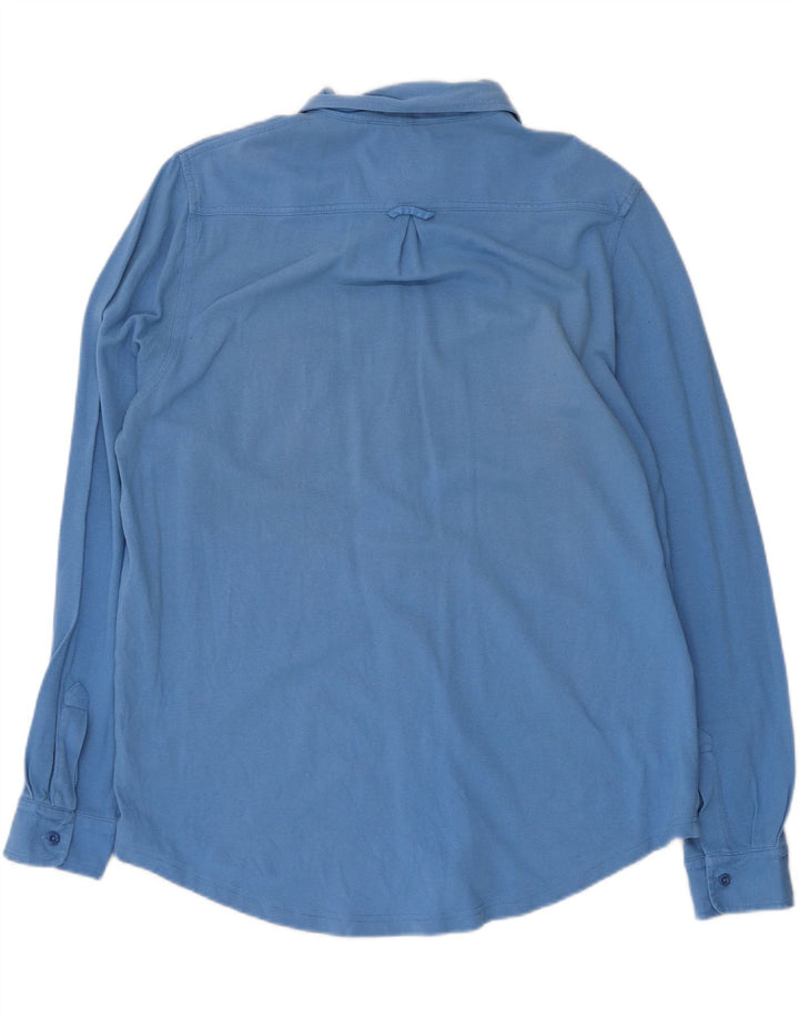 Massimo Dutti Herrenhemd XL, blaue Baumwolle
