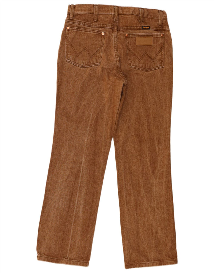 Wrangler Damen Straight Jeans W30 L30 Braune Baumwolle