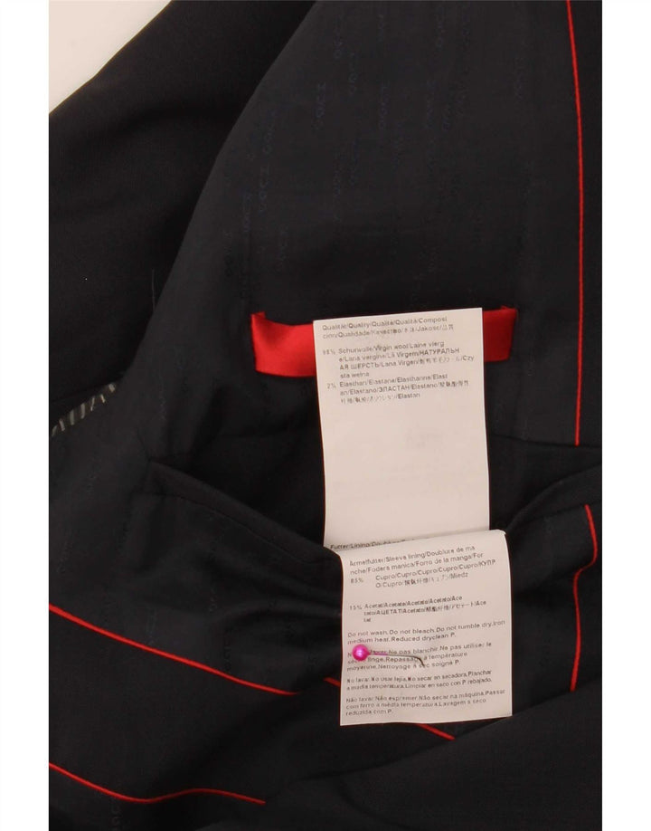 Hugo Boss Herren-Blazer mit 2 Knöpfen, UK 50, große marineblaue Wolle