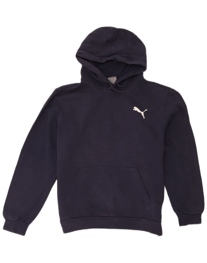 Puma Herren Kapuzenpullover aus Baumwolle in mittlerem Marineblau