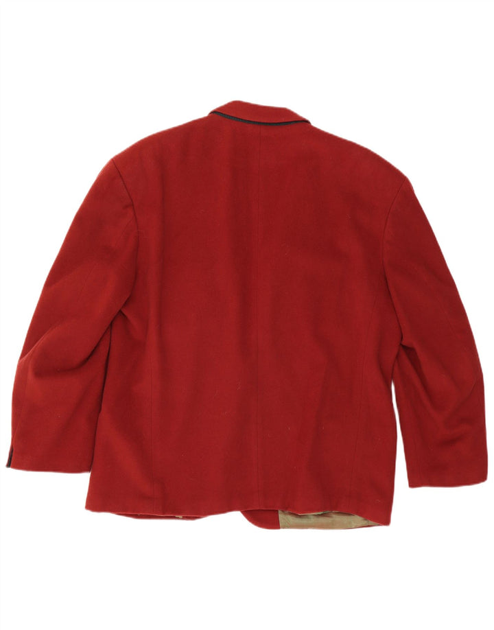 Hugo Boss Herren-Blazer mit 2 Knöpfen, EU 54, 2XL, rote Wolle