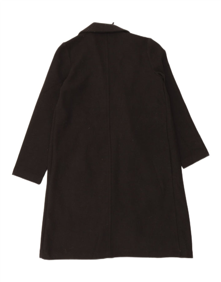 ZARA Womens Open Overcoat UK 10 Small Black Polyester Vintage Zara and Second-Hand Zara from Messina Hembry 