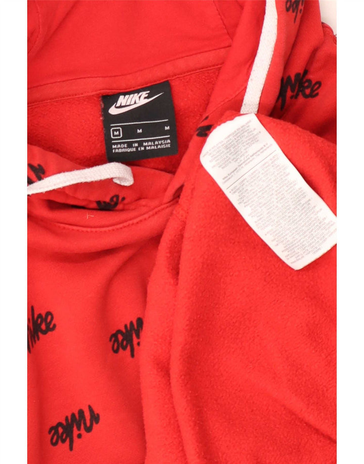 Nike Herren-Kapuzenpullover mit Grafik, mittelrote Baumwolle
