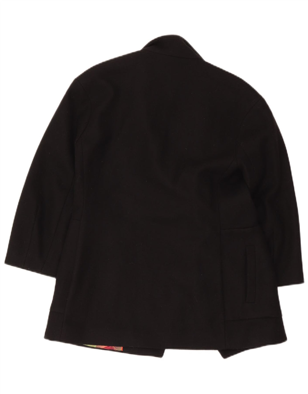 Ted Baker Damen Übergroßer offener Mantel Größe 1 XS Schwarz