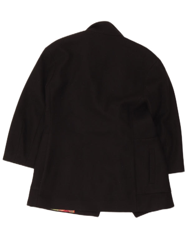Ted Baker Damen Übergroßer offener Mantel Größe 1 XS Schwarz