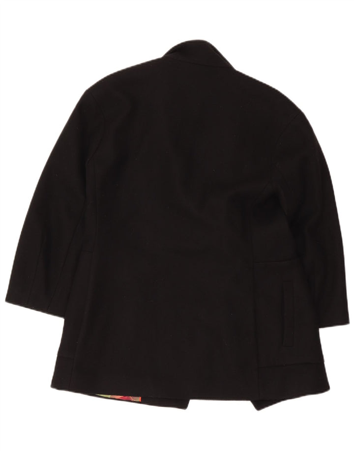 Ted Baker Damen Übergroßer offener Mantel Größe 1 XS Schwarz