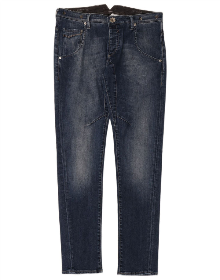 Gas Damen Slim Jeans W26 L30 Blaue Baumwolle