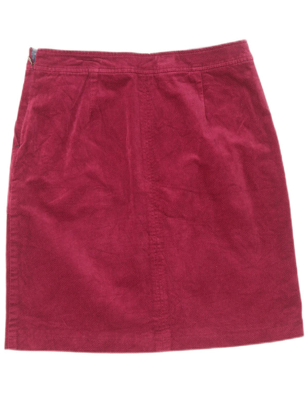 White Stuff Damen Cordrock UK 10 Small W28 Kastanienbraun Baumwolle
