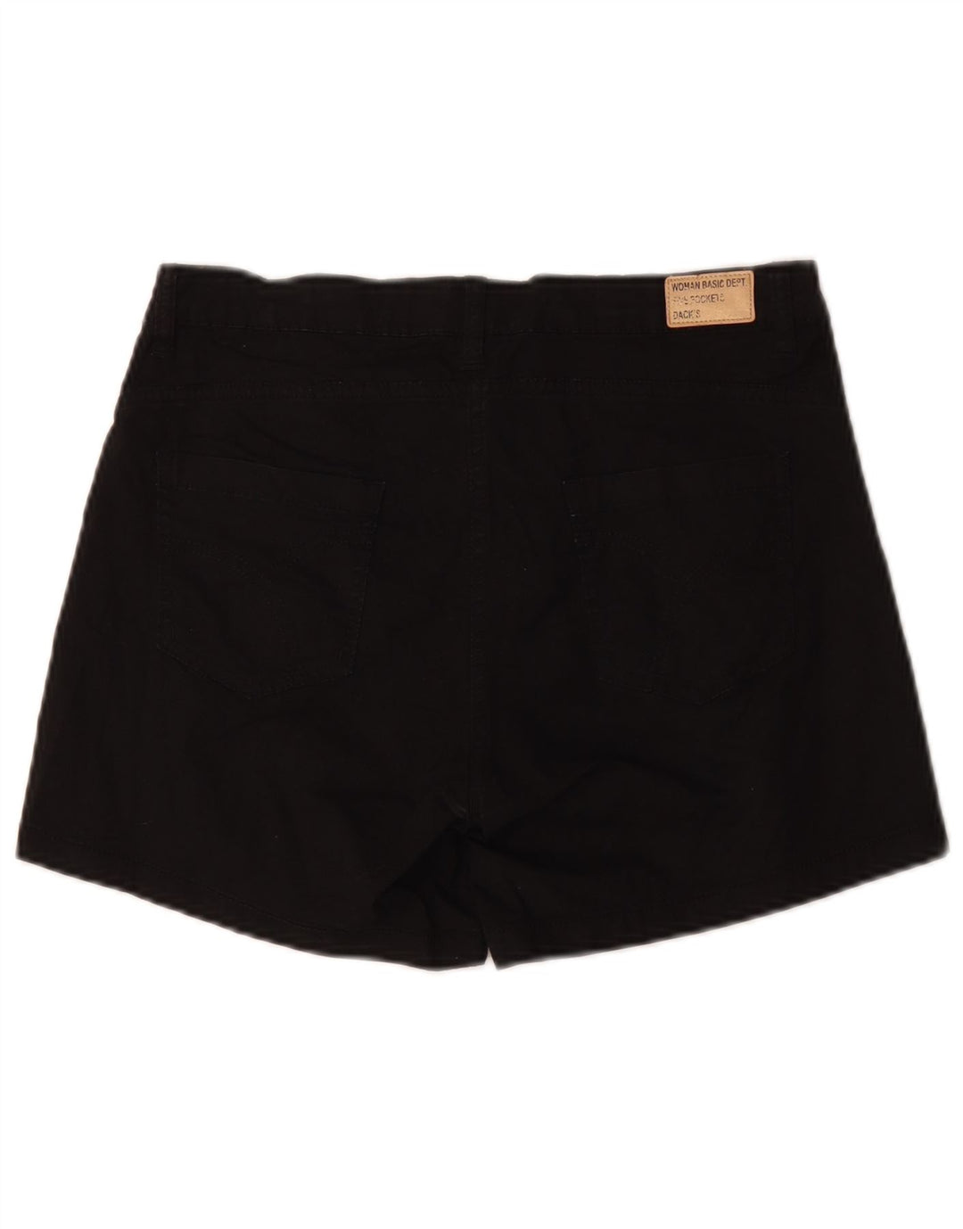 Dack's Damen-Freizeitshorts mit hoher Taille IT 44 Medium W32 Schwarze Baumwolle