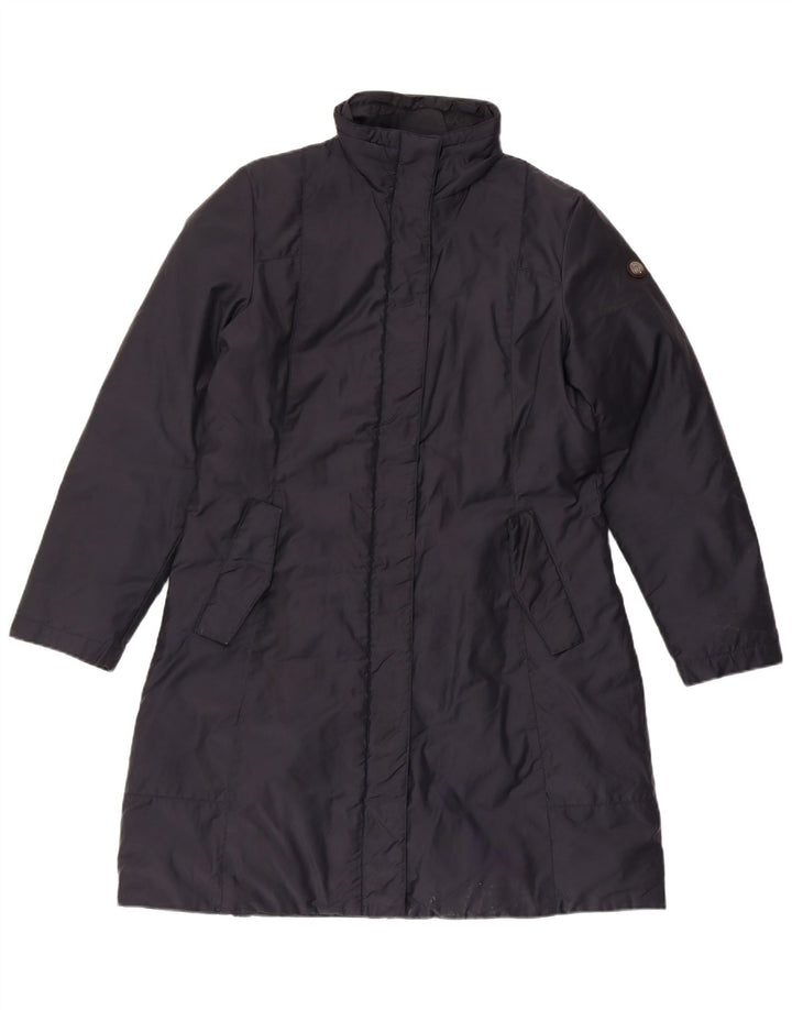 Talenti Damen Mantel IT 46 Large Marineblau Polyester