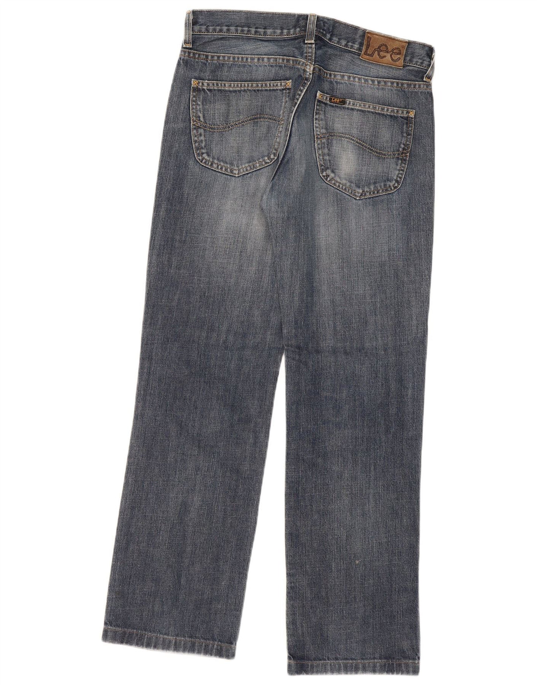 LEE Herren Seattle Straight Jeans W33 L31 Blaue Baumwolle