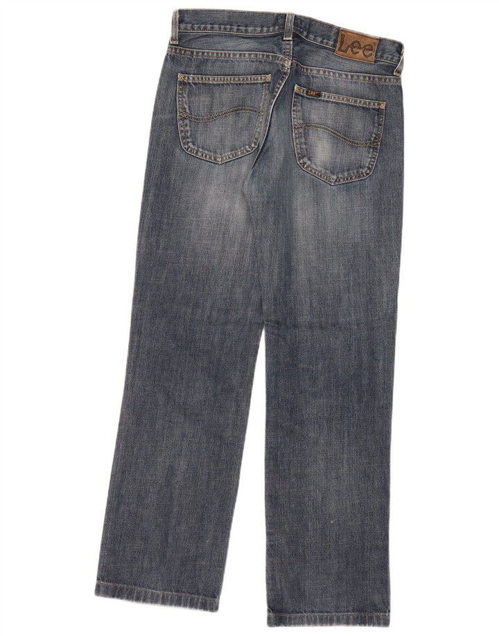 LEE Herren Seattle Straight Jeans W33 L31 Blaue Baumwolle