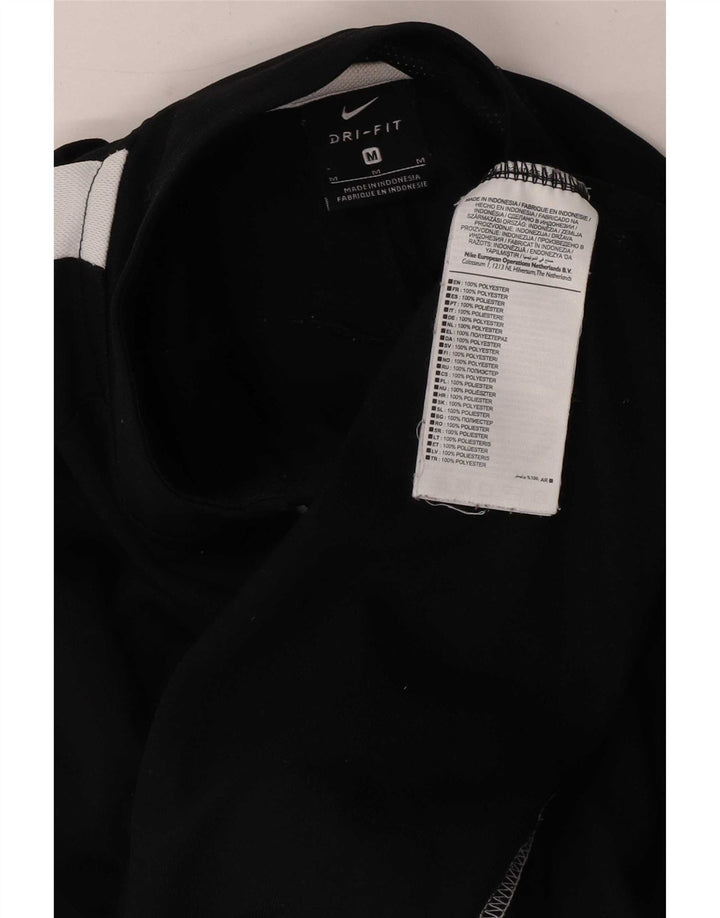 Nike Herren-Dri-Fit-Trainingsanzug-Top-Jacke, mittelschwarzes Farbblock-Polyester