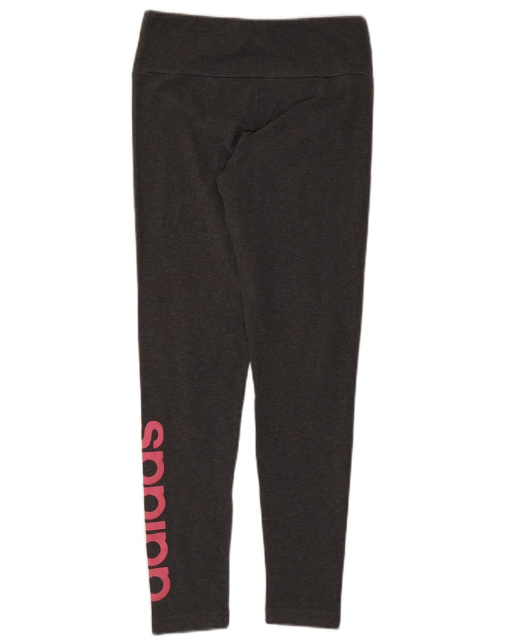ADIDAS Damen Graphic Leggings UK 12/14 Mittelgrau
