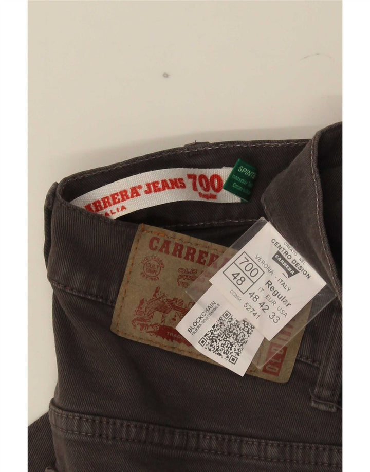 Carrera Herren 700 Regular Fit Straight Jeans W33 L34 Graue Baumwolle